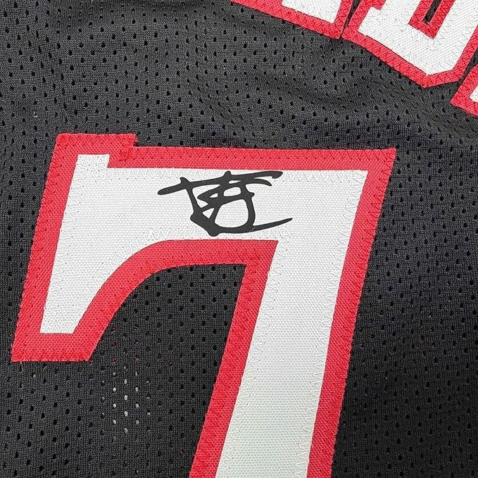 Framed Facsimile Autographed VJ Edgecombe 35x39 Philadelphia Blk Jersey