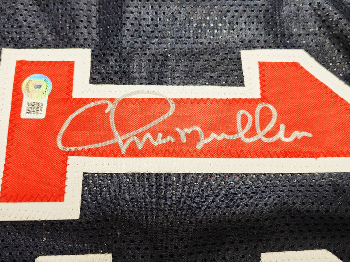 Team USA Chris Mullin Autographed Signed Blue Jersey Beckett BAS Witness