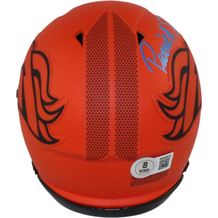 Patrick Surtain Autographed Denver Broncos Rave Mini Helmet Beckett 54658
