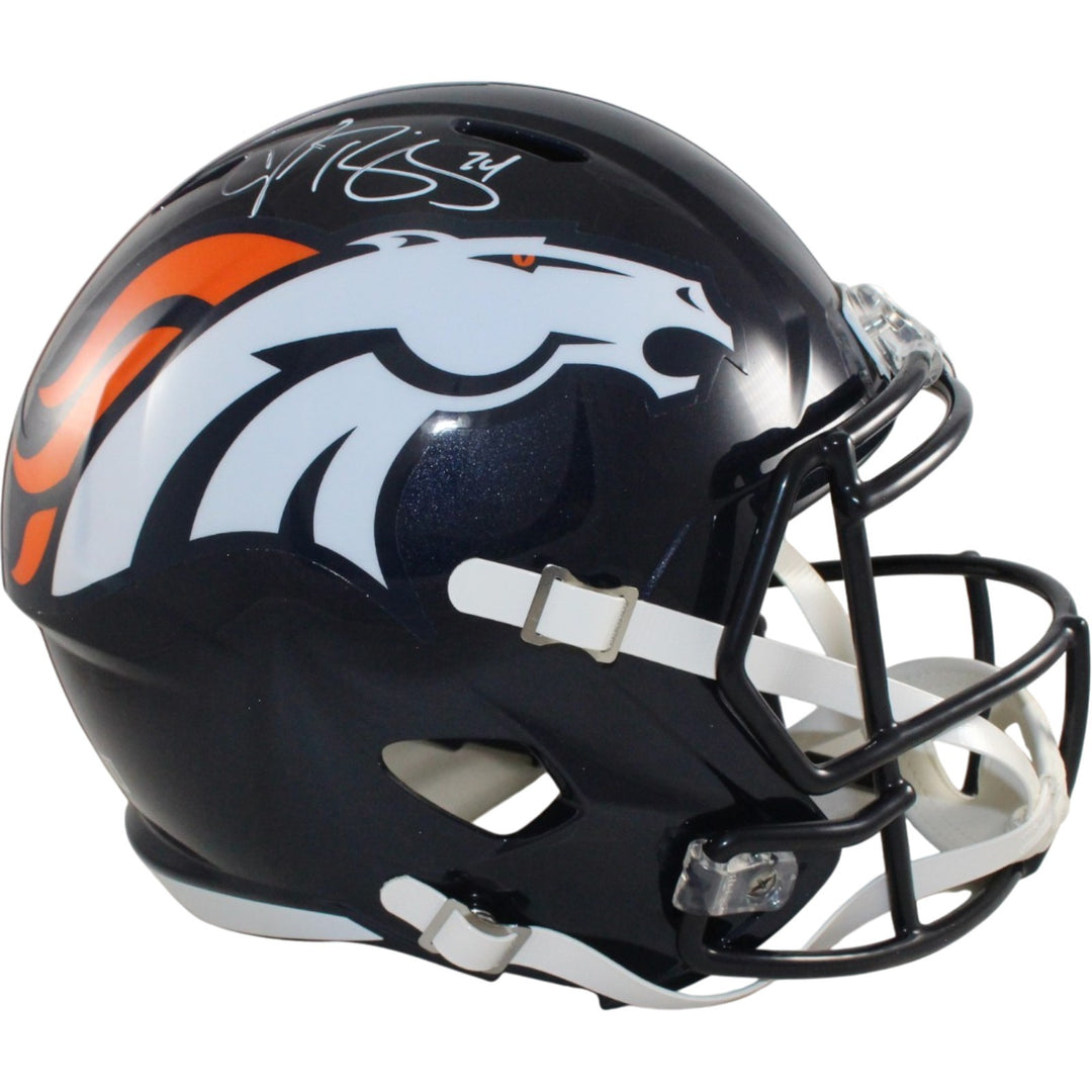 Champ Bailey Autographed Denver Broncos F/S TB 97-23 Helmet Beckett WIT 56355