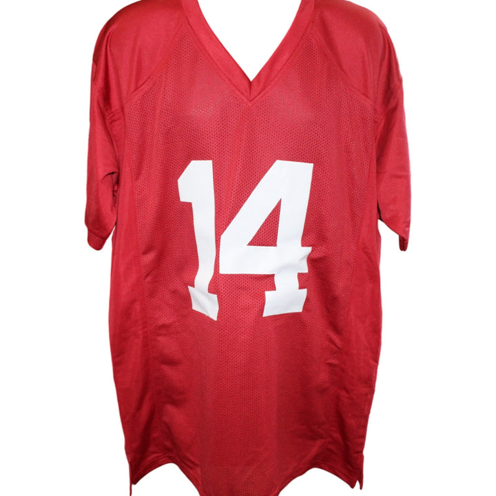 Sam Bradford Autographed College Style XL Red Jersey Beckett Witness 54286