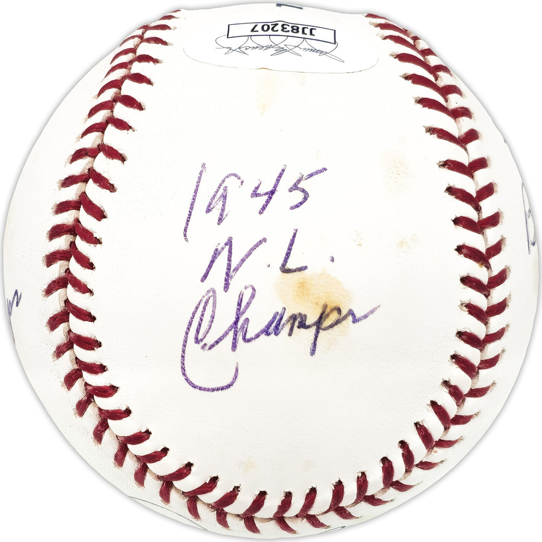 Andy Pafko Signed MLB Baseball Braves, Dodgers Statball 7 Stats JSA #JJ83207