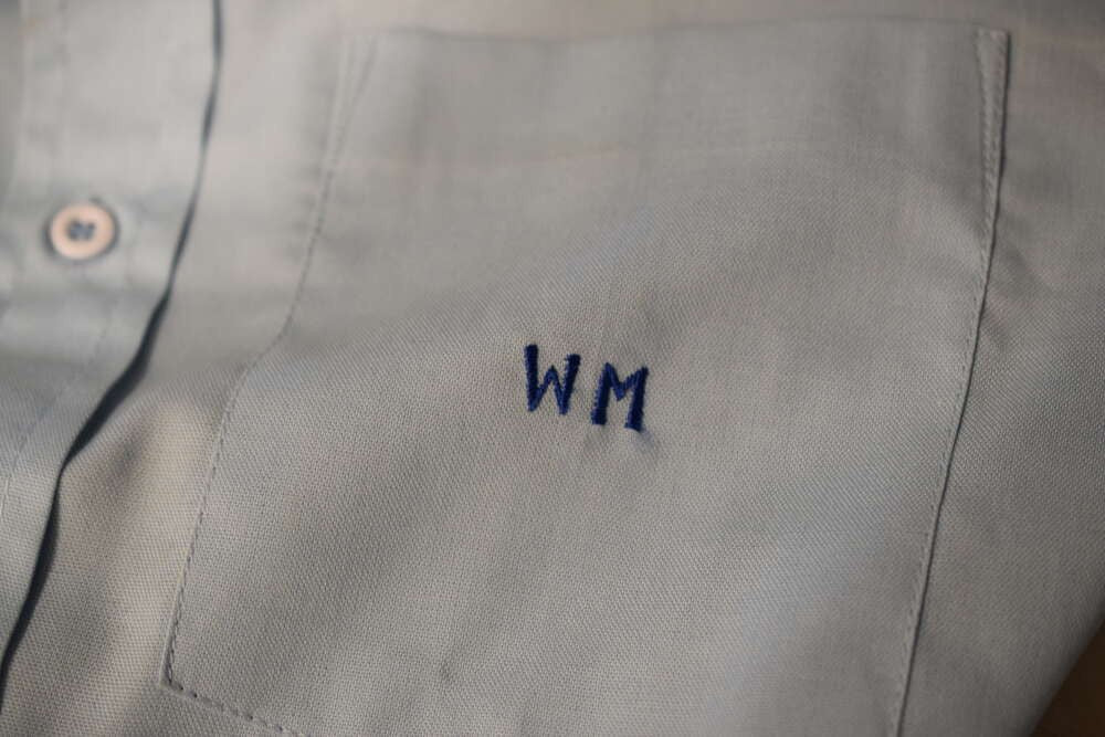 Willie Mays PSA DNA Coa Personally Owned Worn Shirt Signed With Mays Letter