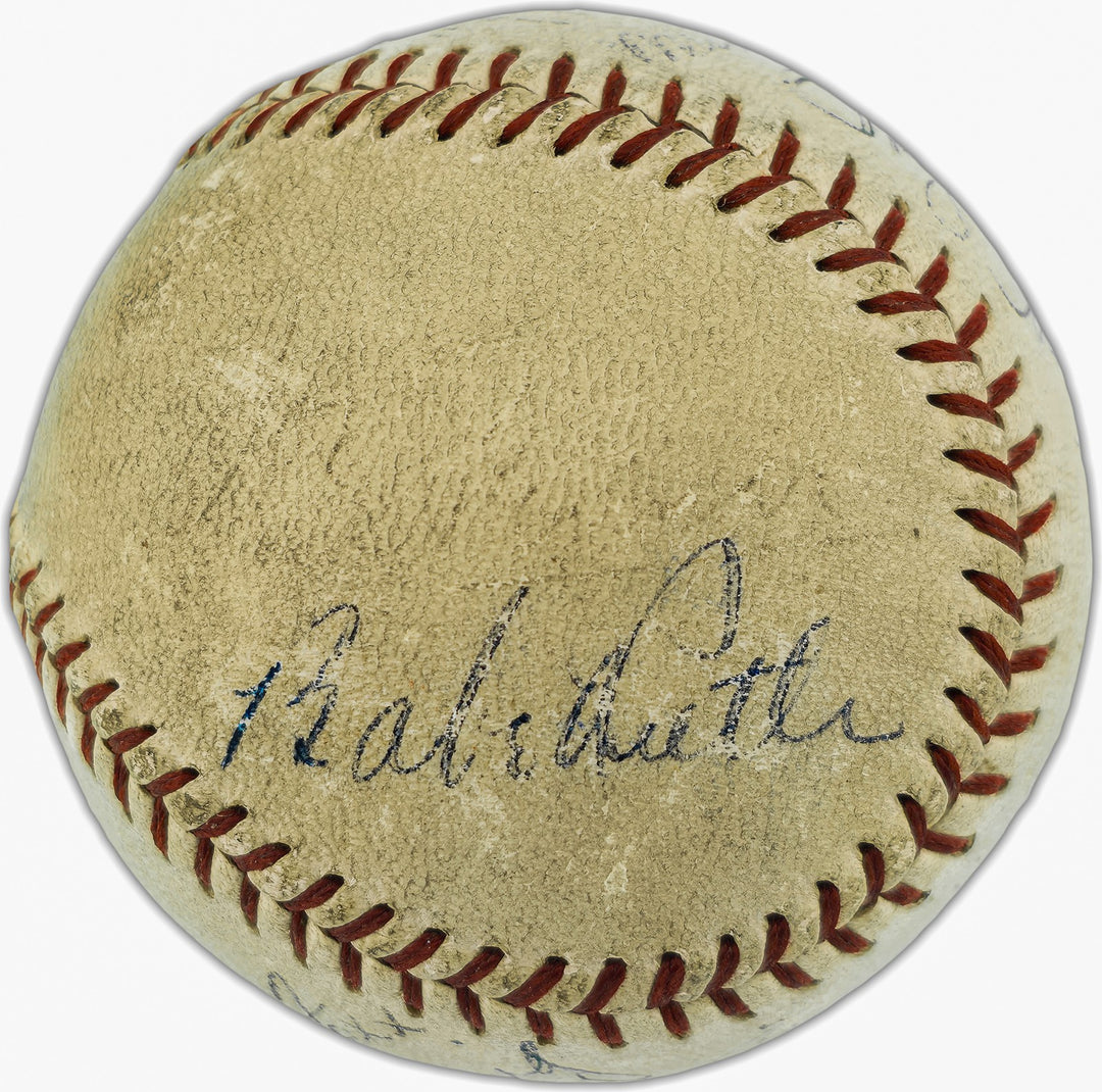 1930's Greats Auto AL Baseball 14 Sigs Babe Ruth, Lou Gehrig Jimmie Foxx PSA/DNA