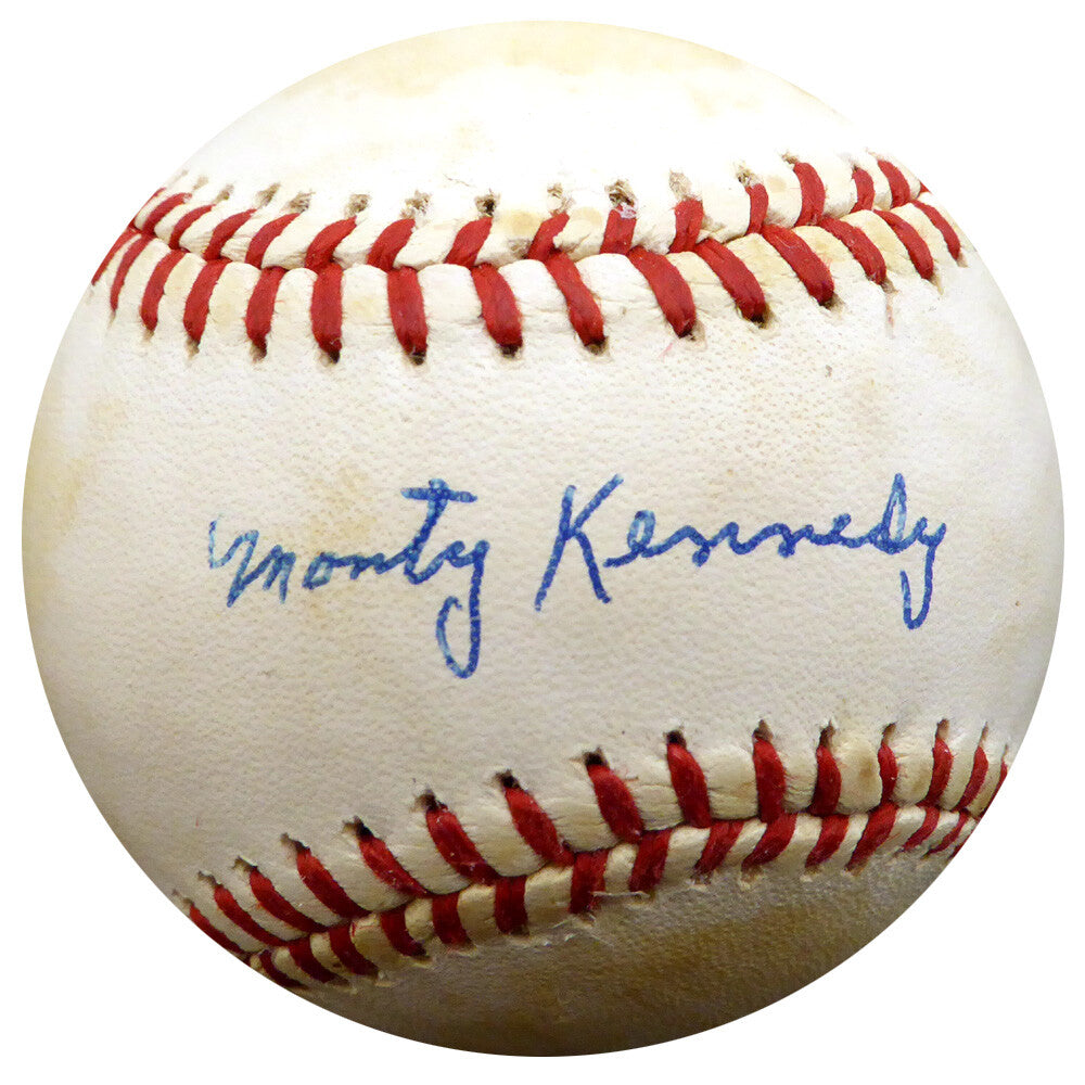 Monte "Monty" Kennedy Signed Official OL Baseball Giants Beckett #F29360
