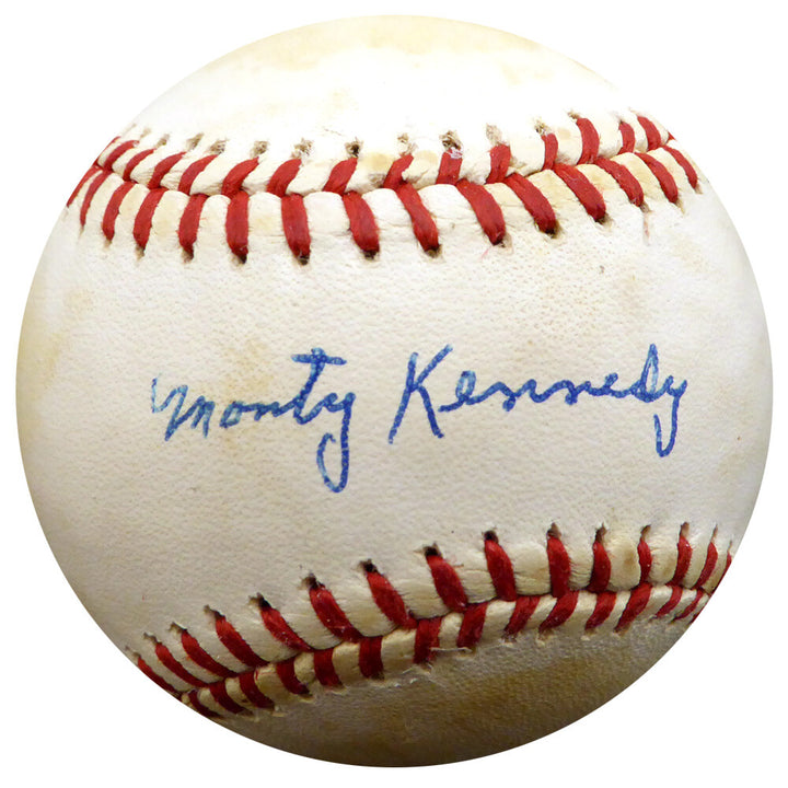 Monte "Monty" Kennedy Signed Official OL Baseball Giants Beckett #F29360