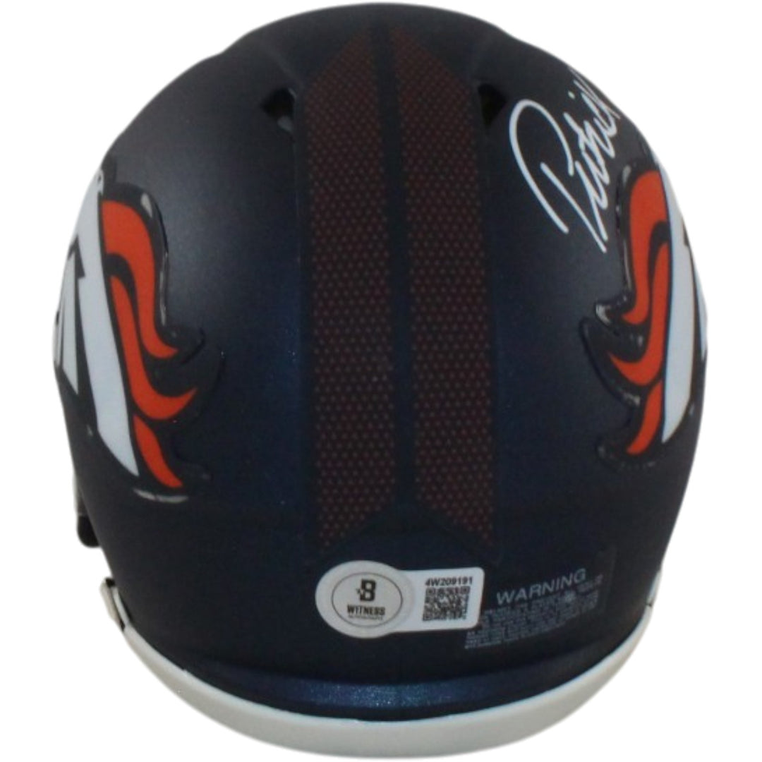 Patrick Surtain Autographed Denver Broncos Mini Helmet Beckett Witness 56419