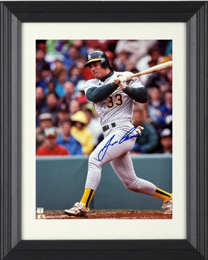 Jose Canseco signed Oakland A's MLB Licensed 8X10 Photo Framed- COA (AL ROY/MVP)