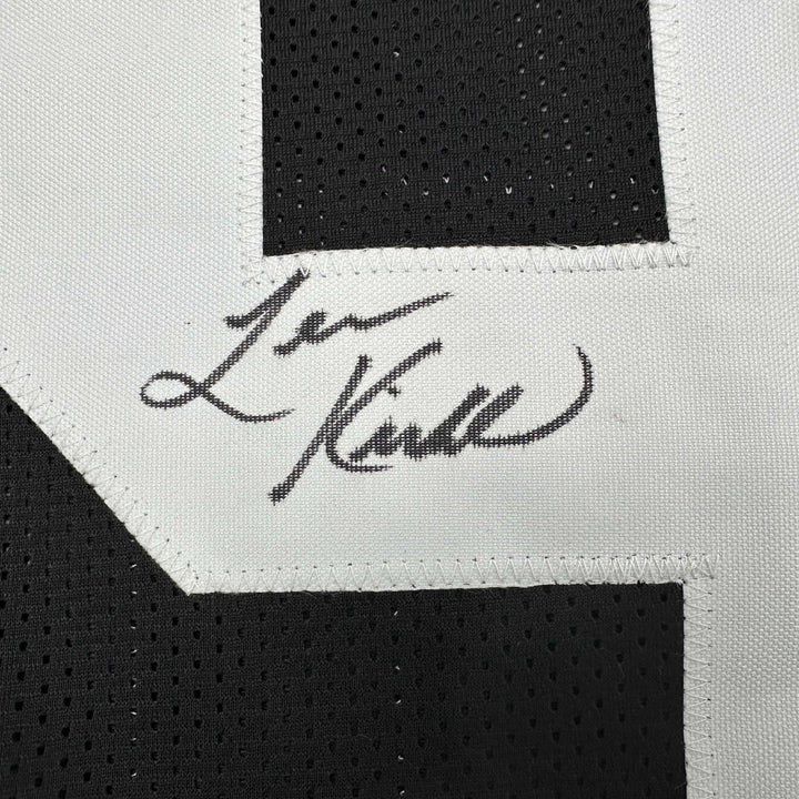 Autographed/Signed Levon Kirkland Pittsburgh Black Jersey Beckett BAS COA