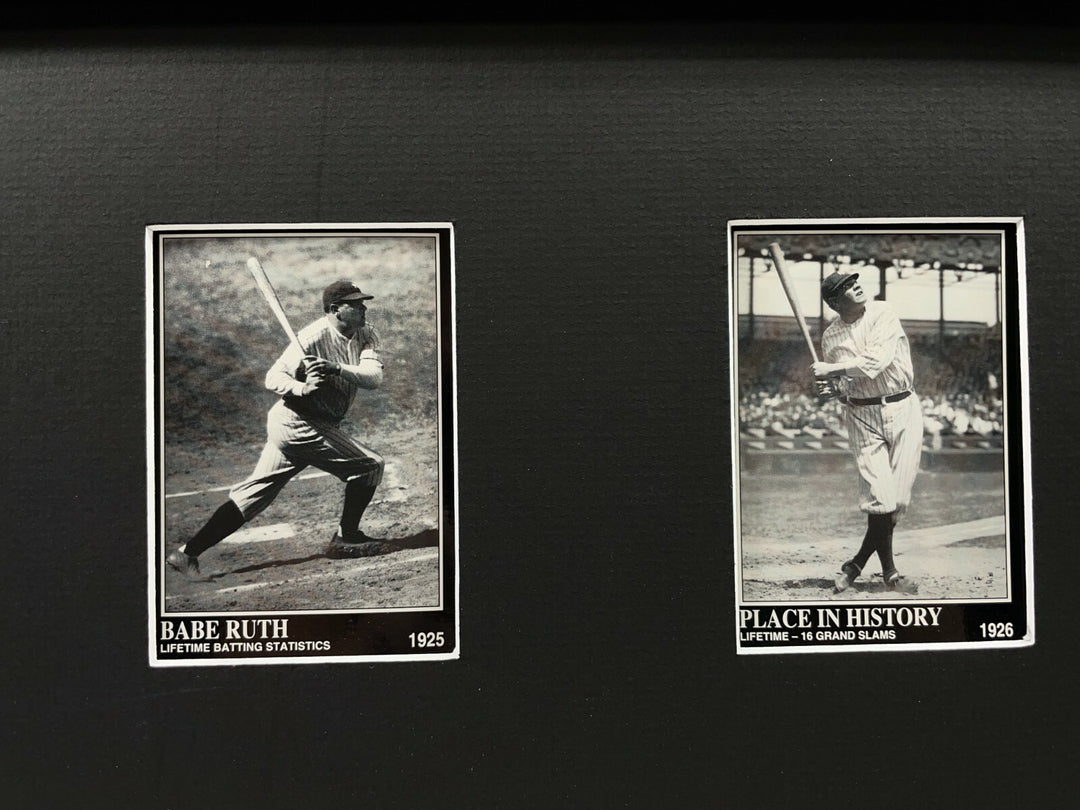 Babe Ruth Framed 10 Baseball Card Collage Lot New York Yankees NY