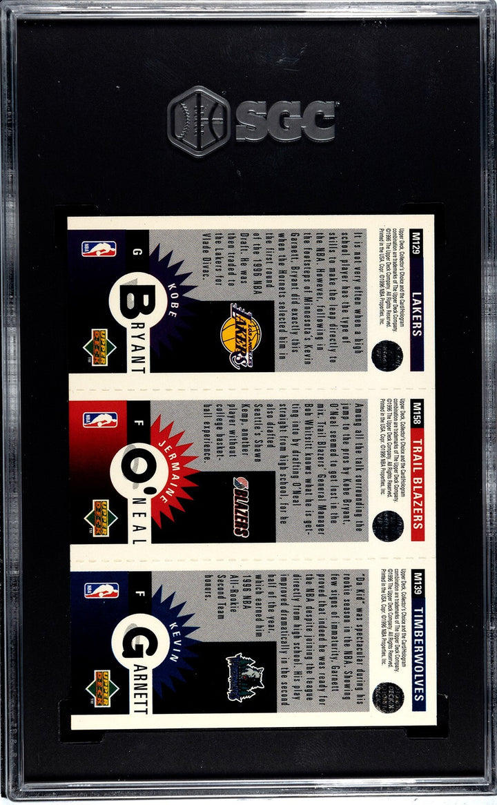 Kobe Bryant 1996-97 Upper Deck Collector Choice RC M129  Card - SGC Graded 9 MT
