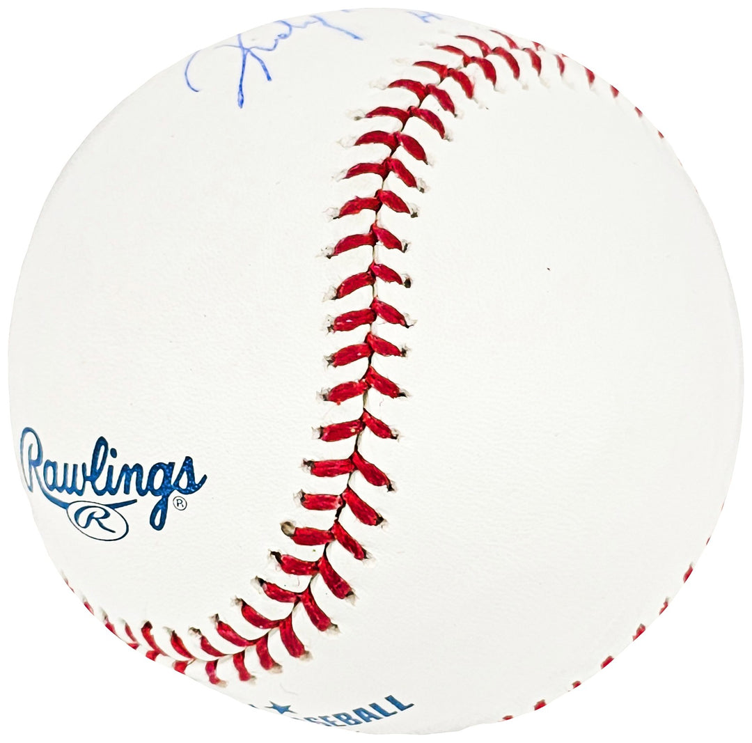 Rickey Henderson Signed MLB Baseball Oakland A's, Yankees HOF 2009 MLB & Steiner