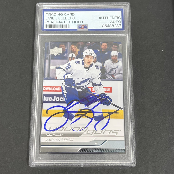 2024 Upper Deck Series One Hockey #241 Emil Lilleberg signed card PSA