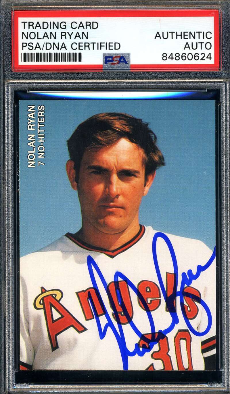 Nolan Ryan PSA DNA Coa Signed 1992 Mothers Cookies No Hitter Autograph