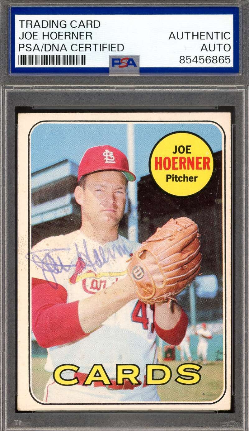 Joe Hoerner PSA DNA Vintage Signed 1969 Topps Autograph