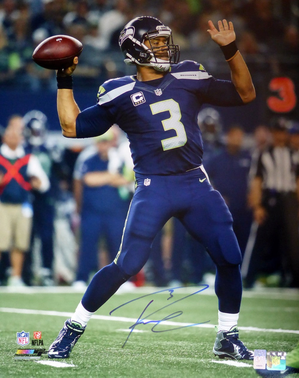 Russell Wilson Signed 16x20 Photo Seattle Seahawks RW Holo