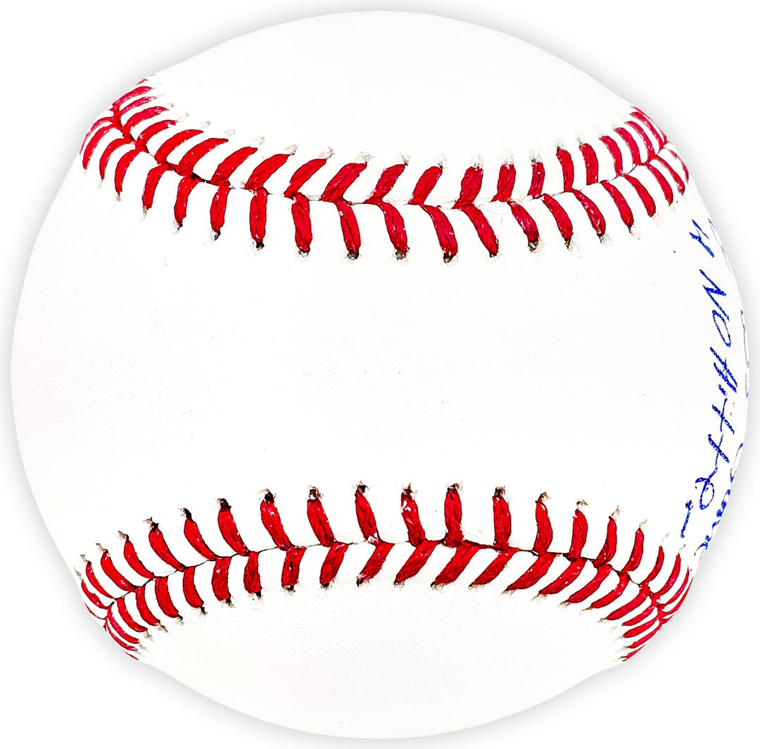 Cristian Javier Signed 2022 WS Logo MLB Baseball Astros Beckett Wit