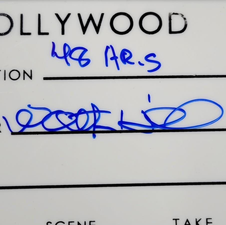 Walter Hill signed "48 Hrs" Movie Director's Clap Board Clapper  ~ Beckett BAS