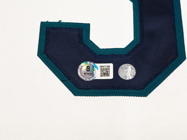 Mariners Ichiro Suzuki Auto White Mitchell Ness 01 ASG Rookie Jersey HOF 25 BAS