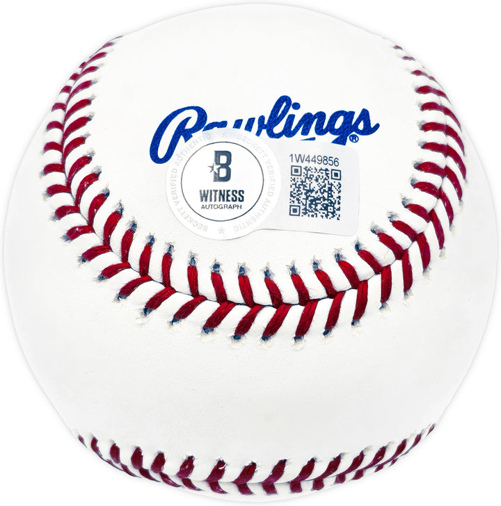 Edgar Martinez Signed Official HOF Logo Baseball Mariners Beckett Witness
