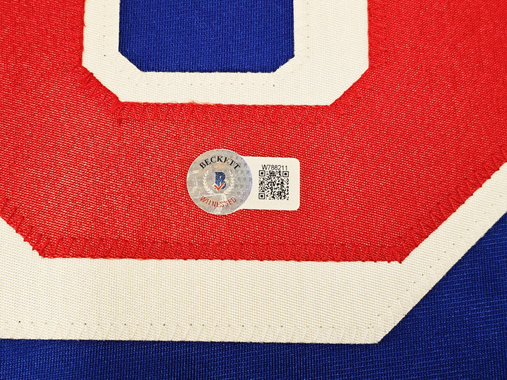 New York Rangers Jaromir Jagr Signed Blue, Red & White Jersey Beckett Wit
