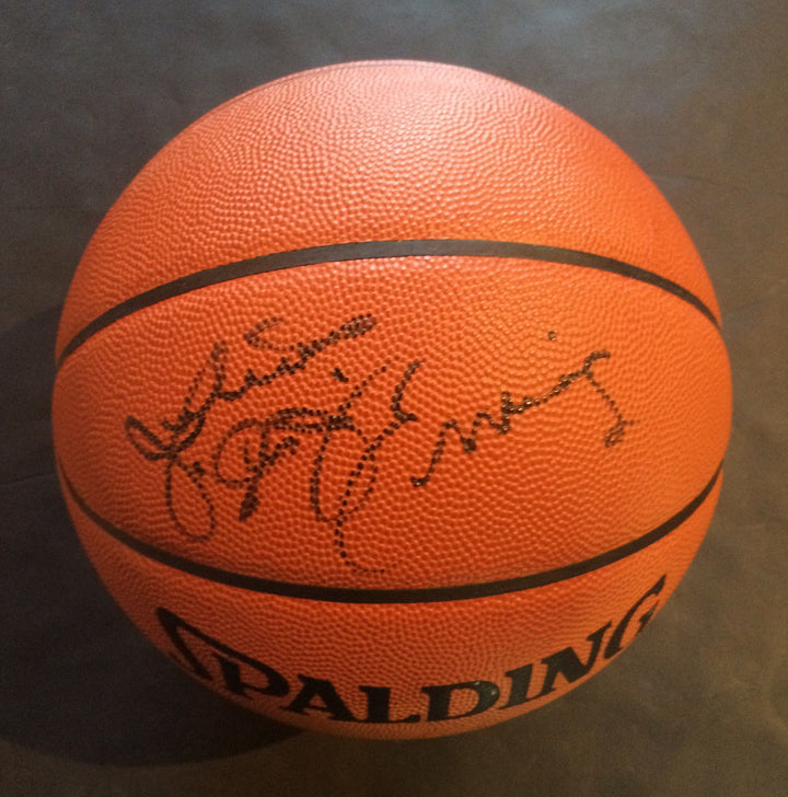 Julius Erving Nets 76ers signed NBA Pro game basketball INS Dr J auto CBM COA