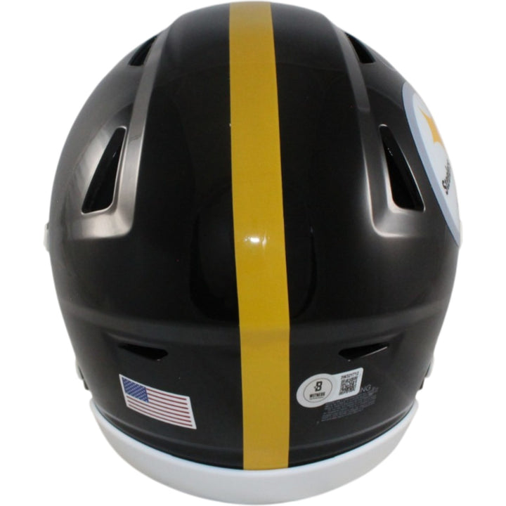 Jerome Bettis Autographed Pittsburgh Steelers Mid-Size Midi Helmet Beckett 55270