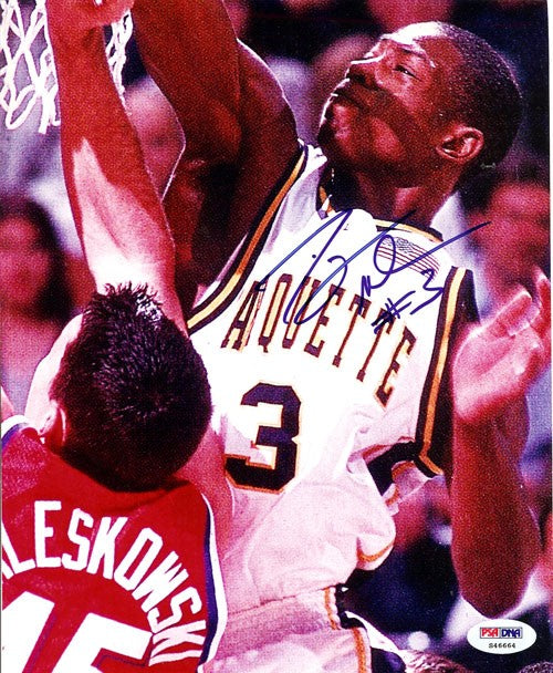 Dwyane Wade Autographed Signed 8x10 Photo Marquette Golden Eagles PSA/DNA