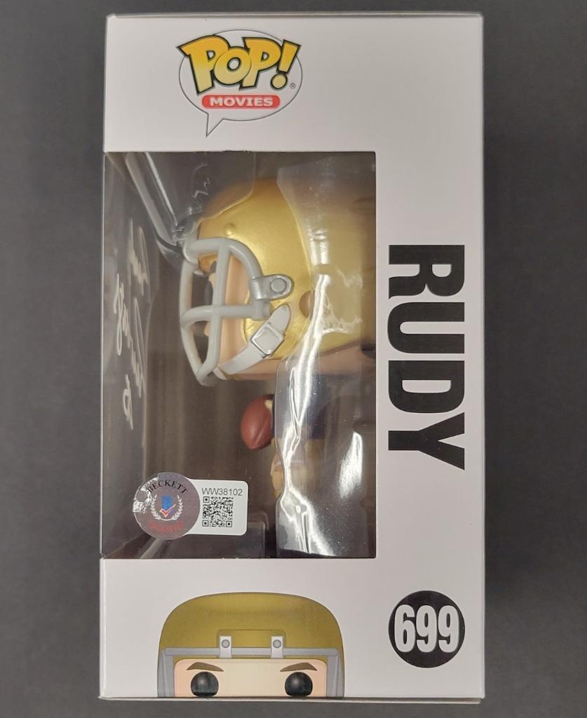 Rudy Ruettiger signed Rudy Funko Pop Notre Dame ~ BAS Beckett Witness Holo