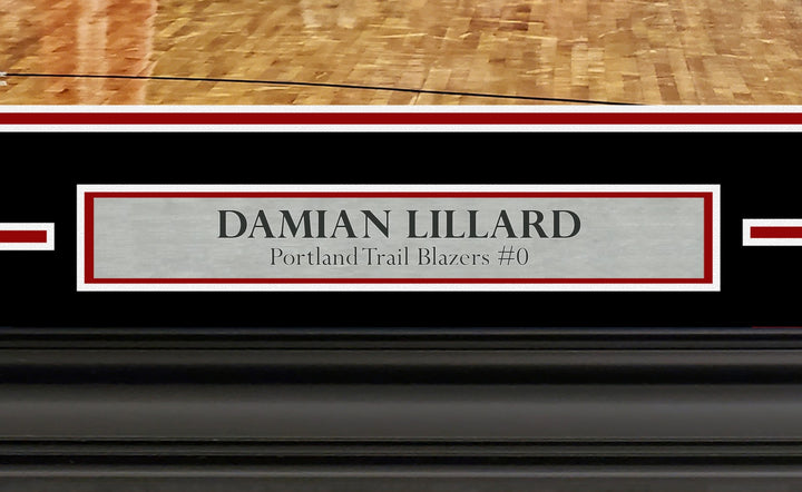 Damian Lillard Signed Framed 16x20 Photo Portland Trail Blazers Beckett BAS