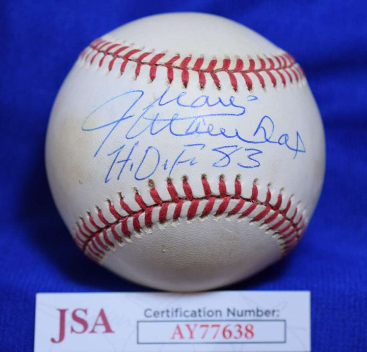 Juan Marichal JSA COA Autograph National League Signed Baseball HOF 83
