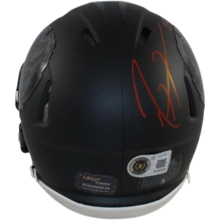 Ray Lewis Signed Baltimore Ravens 2026 ALT #2 Mini Helmet Beckett WIT 57543