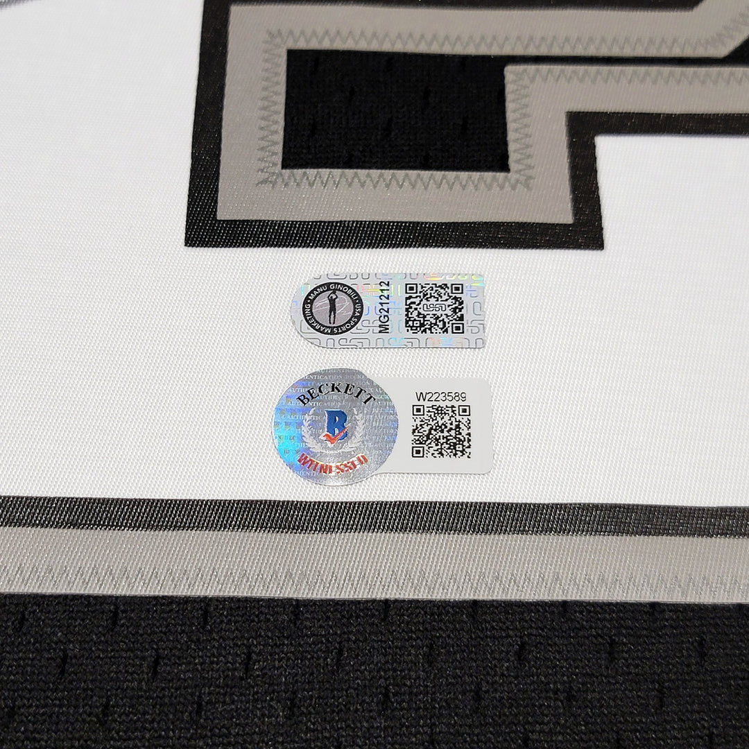 Spurs Manu Ginobili Auto Black Authentic Mitchell Ness Swingman Jersey Sz XL BAS