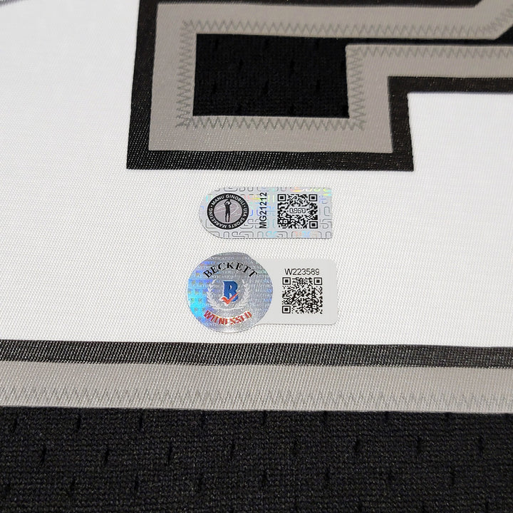 Spurs Manu Ginobili Auto Black Authentic Mitchell Ness Swingman Jersey Sz XL BAS