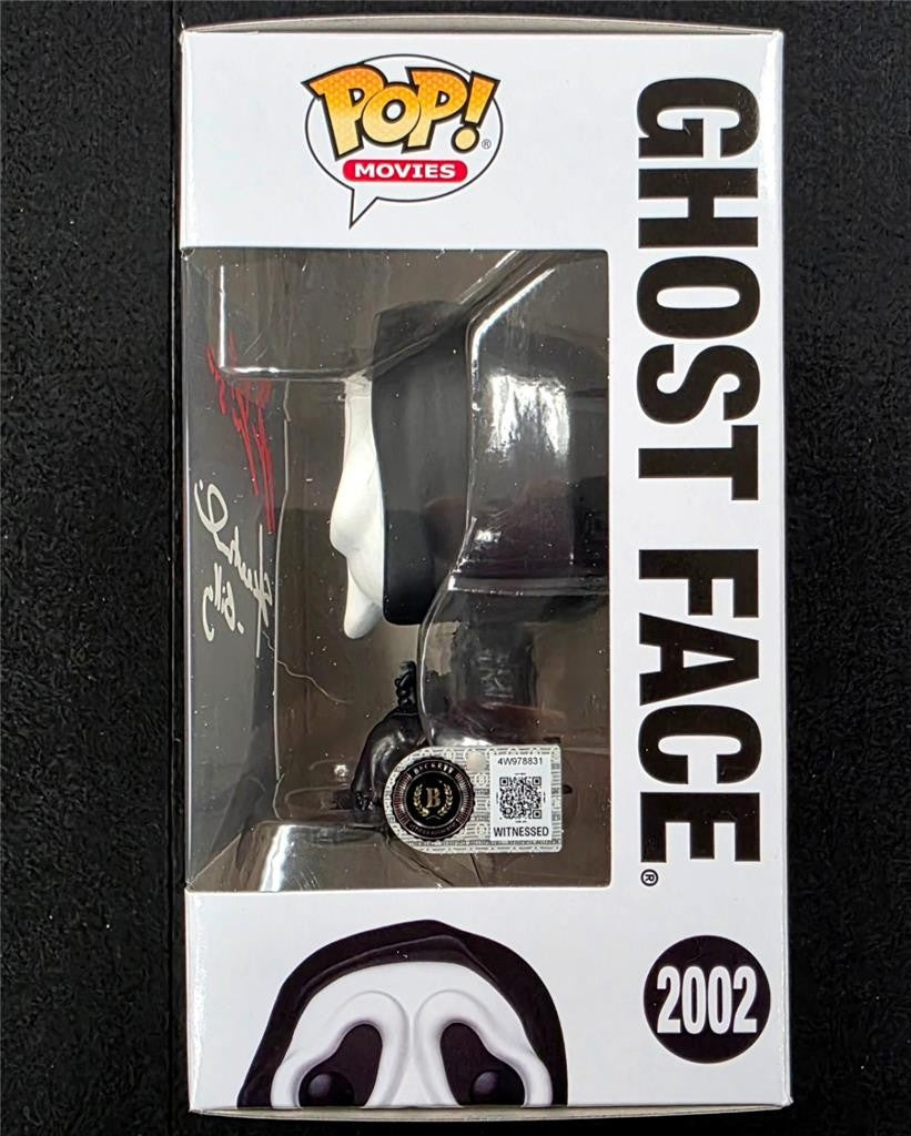 Matthew Lillard Stu & Skeet Ulrich Billy signed Ghost Face (Sit) Funko Pop ~ BAS
