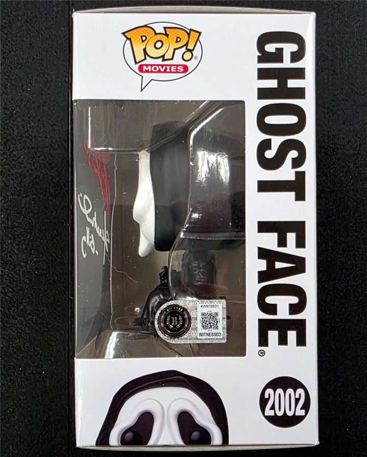 Matthew Lillard Stu & Skeet Ulrich Billy signed Ghost Face (Sit) Funko Pop ~ BAS
