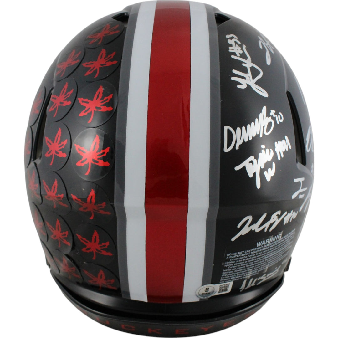 2024 Ohio State Buckeyes Team Signed Pro Helmet Natl Champs 19 Sig Beckett 50048