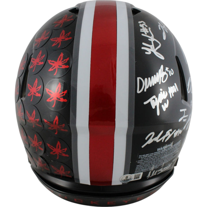 2024 Ohio State Buckeyes Team Signed Pro Helmet Natl Champs 19 Sig Beckett 50048