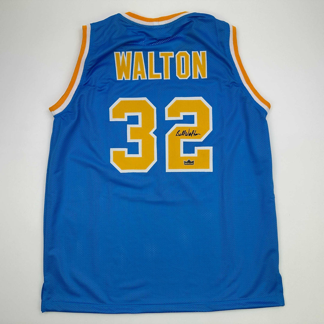 Facsimile Autographed Bill Walton UCLA Blue Reprint Jersey Size Men's XL
