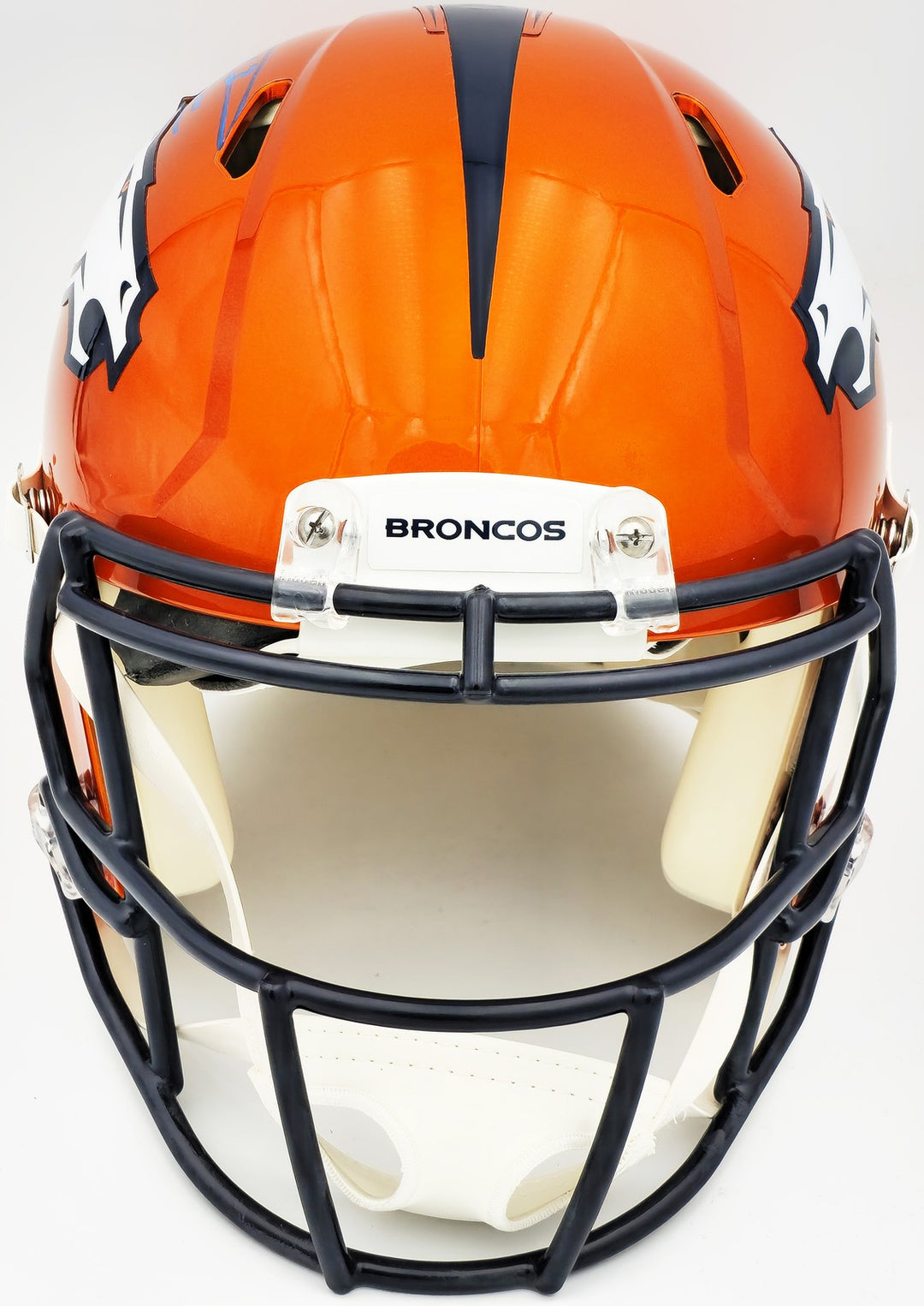 Russell Wilson Auto Broncos Flash Orange Full Size Authentic Helmet Fanatics