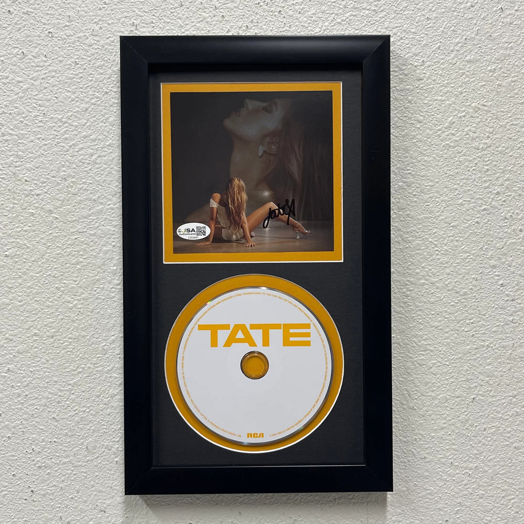 Tate McRae Signed Think Later Framed CD JSA Autographed
