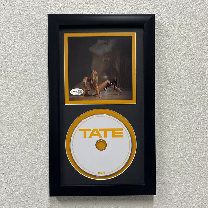 Tate McRae Signed Think Later Framed CD JSA Autographed