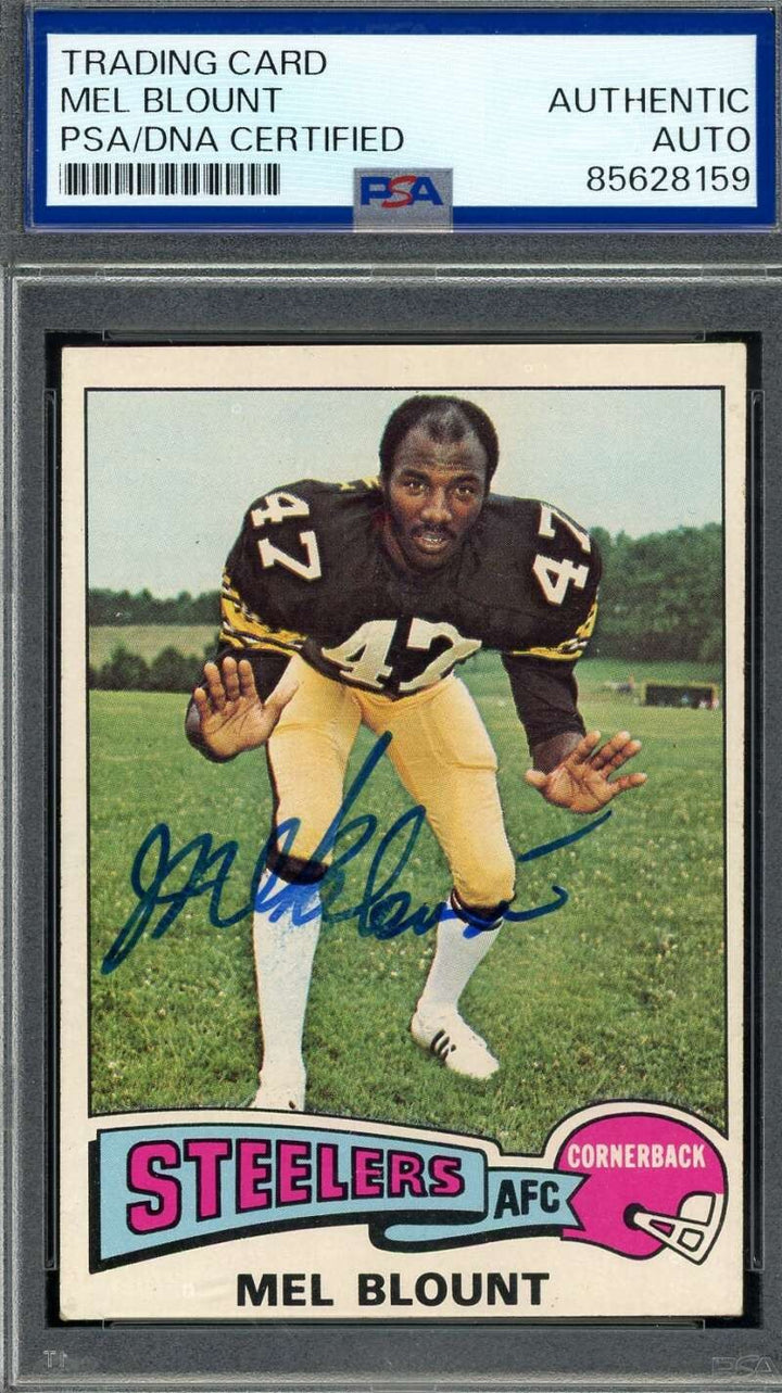 Mel Blount PSA DNA Signed 1975 Topps Rookie Autograph