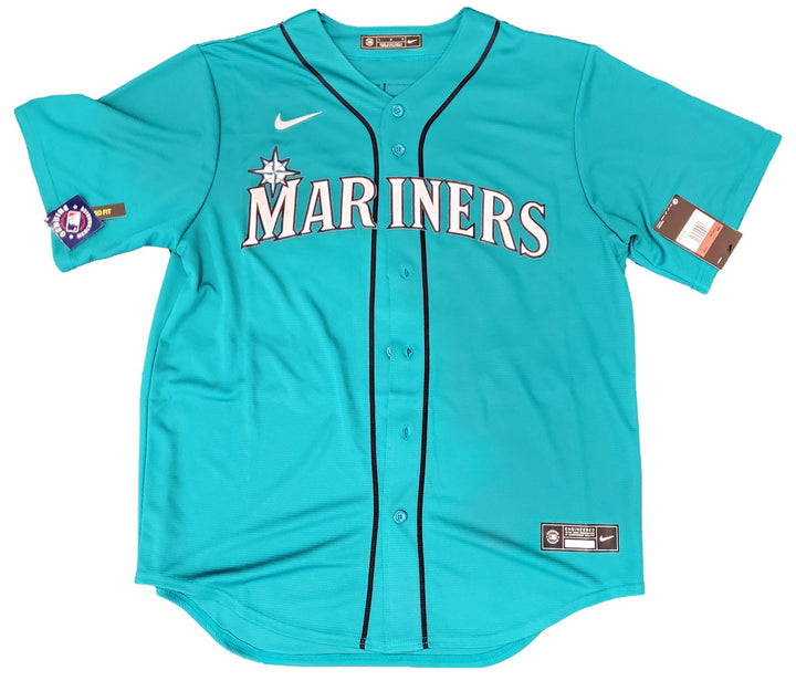 Mariners Ken Griffey Jr. Signed Teal Nike Jersey Size L Beckett & MCS Holo