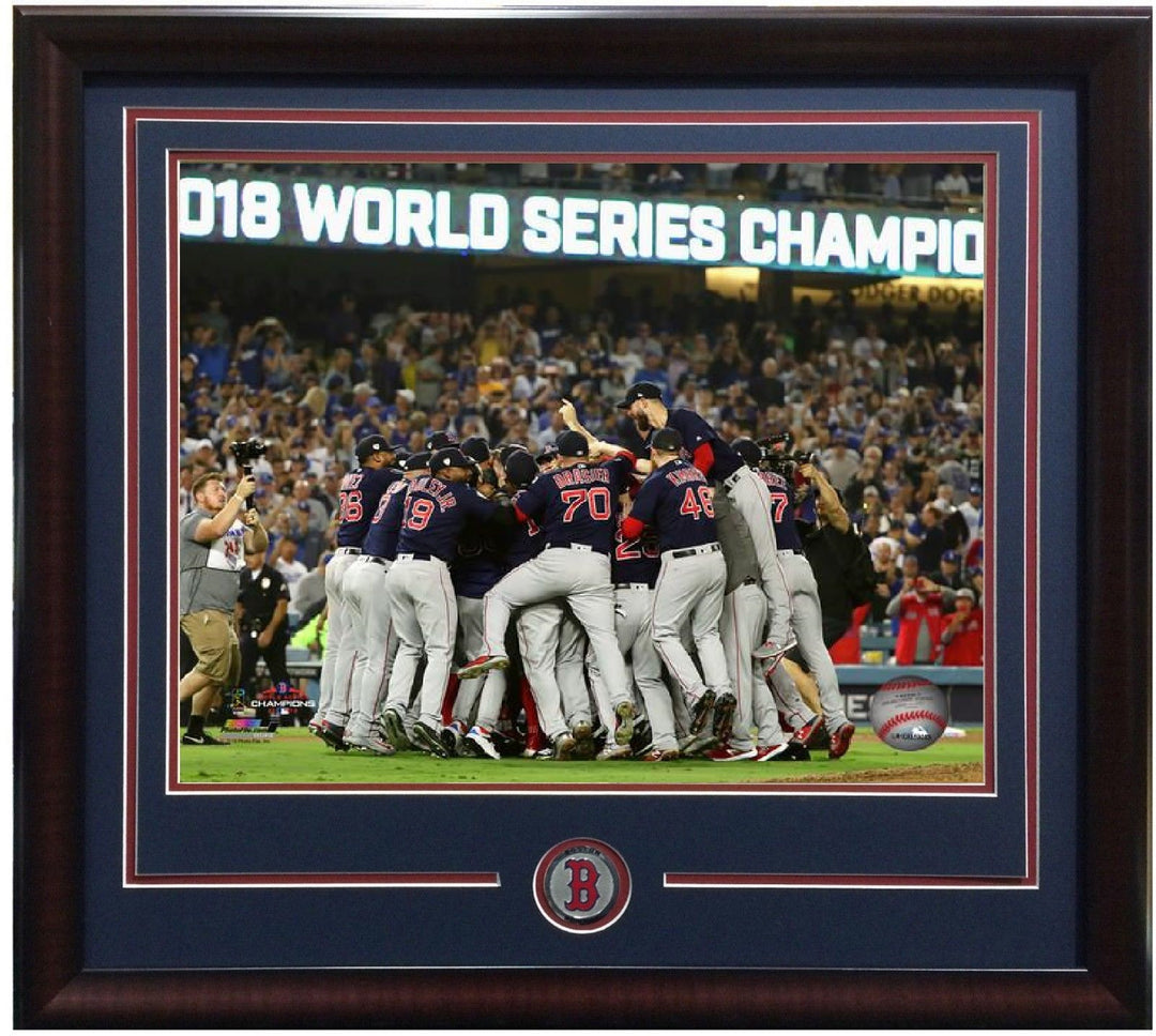 Boston Red Sox 2018 World Series Champs 8x10 team celebration photo framed coin