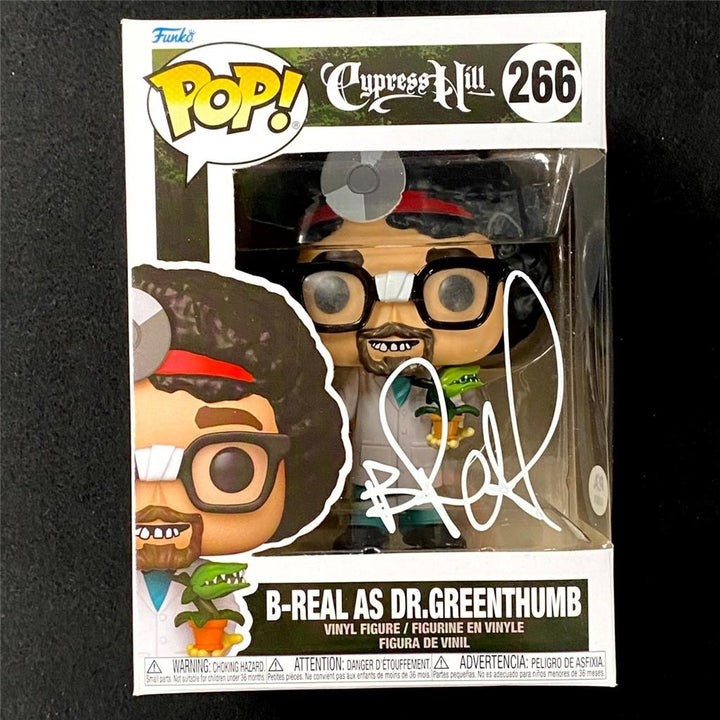 B-Real signed Cypress Hill Dr. Greenthumb Funko Pop! 266 figure autograph PSA