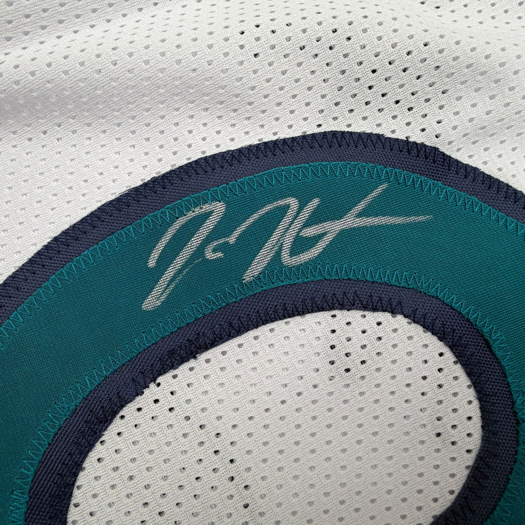 Autographed/Signed Donte Divincenzo Minnesota White Jersey Beckett BAS COA