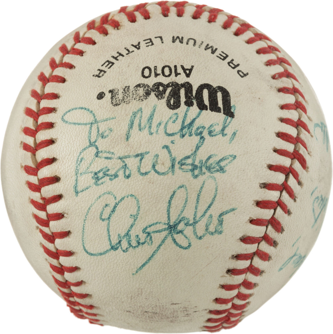 LOU PINIELLA CHRIS SABO SIGNED OFFICIAL GULF COAST LEAGUE BALL CINCINNATI REDS