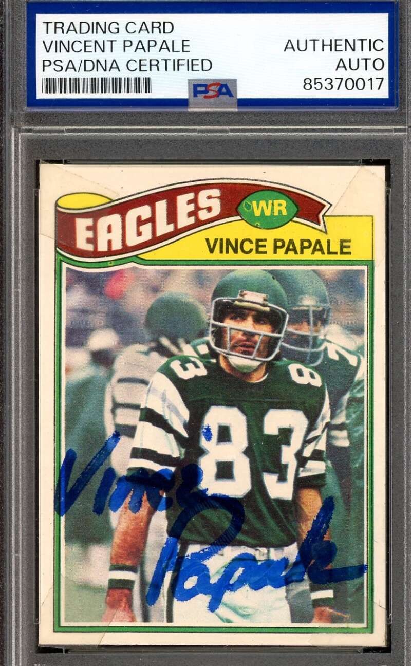 Vincent Papale PSA DNA Signed 1977 Topps Rookie Autograph
