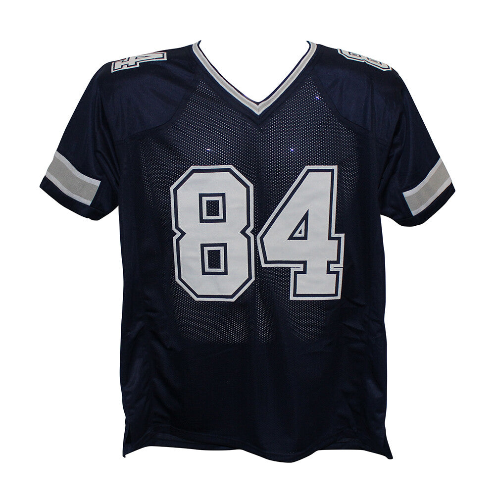 Jay Novacek Autographed/Signed Pro Style Blue XL Jersey BAS 31162